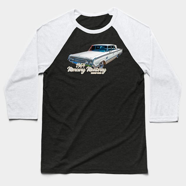 1964 Mercury Monterey Hardtop Sedan Baseball T-Shirt by Gestalt Imagery